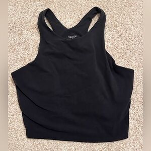 Athleta Conscious Crop Top - A-C Cup - Black - Highneck